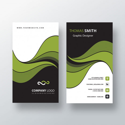 Free Stylish Vertical Business Card Psd