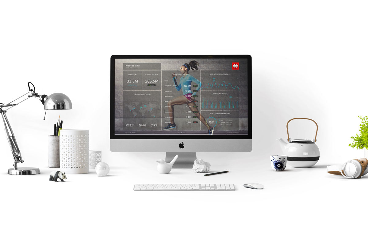 Free Stylish Workspace with Apple iMac Mockup