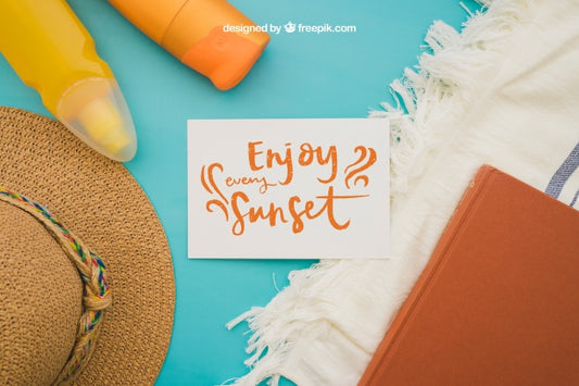 Free Summer Decoration With Paper Psd
