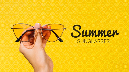 Free Summer Fashion Sunglasses Held In Hand Psd
