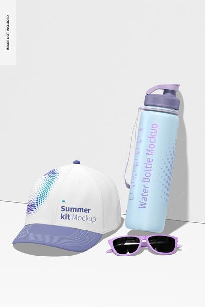 Free Summer Kit Mockup Psd