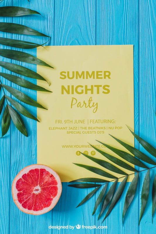 Free Summer Party Concept Psd