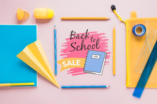 Free Supplies Sale For Back To School Event Psd