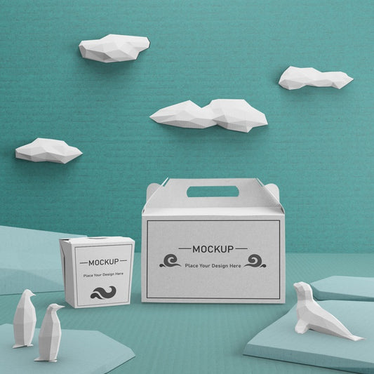 Free Sustainable Paper Bags For Ocean Day Concept Psd
