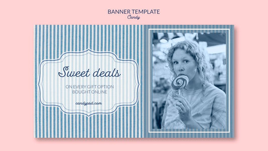 Free Sweet Deals Candy Shop Banner Template Psd