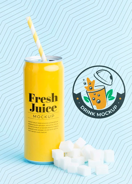 Free Sweet Drink Juice Concept Mock-Up Psd