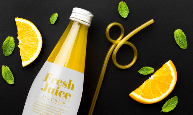 Free Sweet Drink Juice Concept Mock-Up Psd