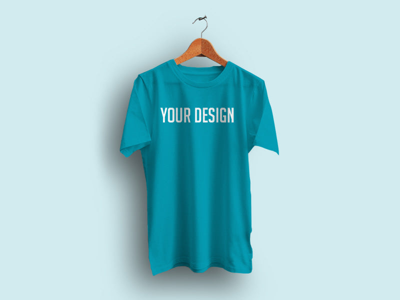 Free Realistic Hanging T-shirt Mockup with Empty Background
