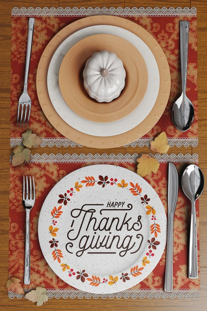 Free Table Arrangements For Thanksgiving Day Psd