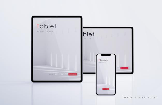 Free Tablet And Smartphone Mockup Psd