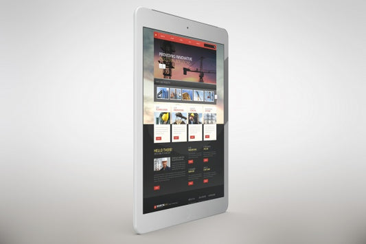 Free Tablet Mock Up Lateral View Psd