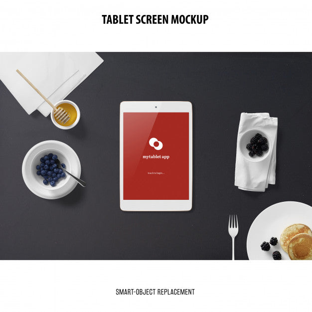 Free Tablet Screen Mockup Psd