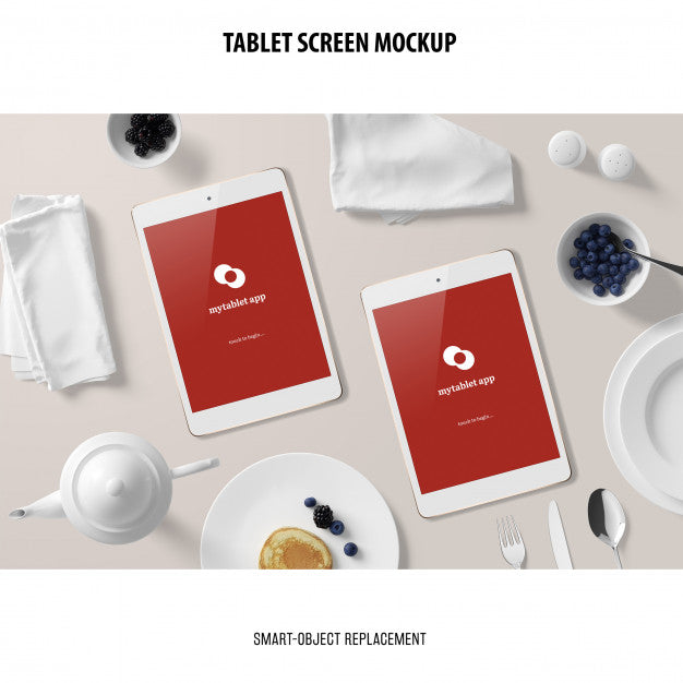 Free Tablet Screen Mockup Psd