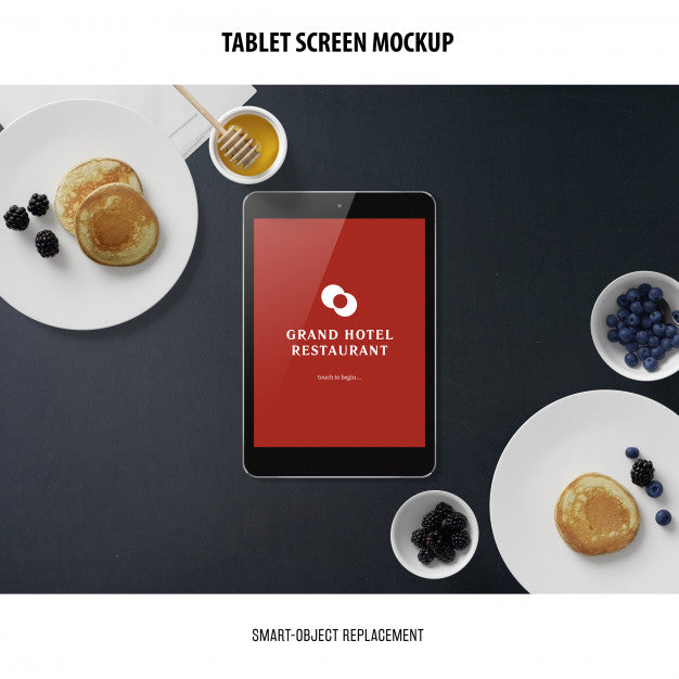 Free Tablet Screen Mockup Psd