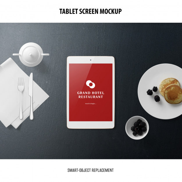 Free Tablet Screen Mockup Psd