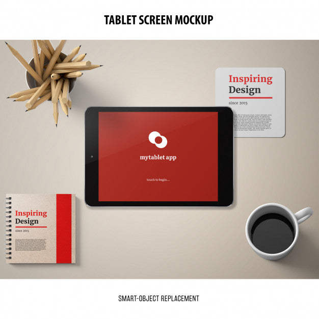 Free Tablet Screen Mockup Psd