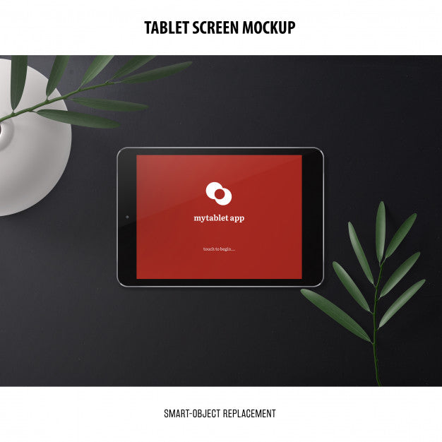 Free Tablet Screen Mockup Psd