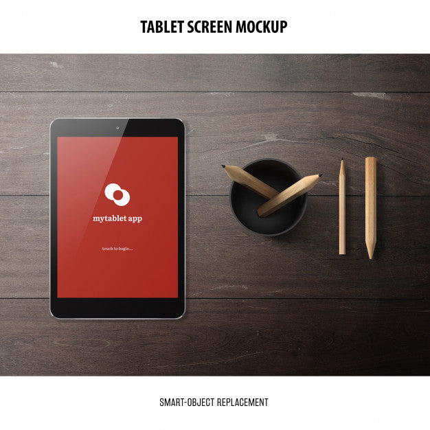 Free Tablet Screen Mockup Psd