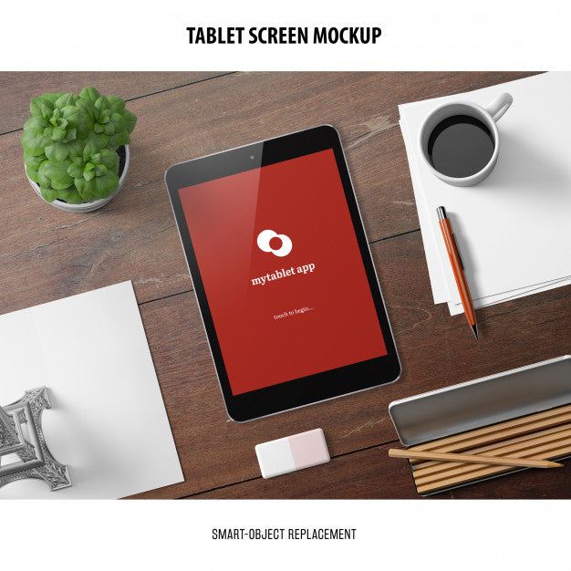 Free Tablet Screen Mockup Psd