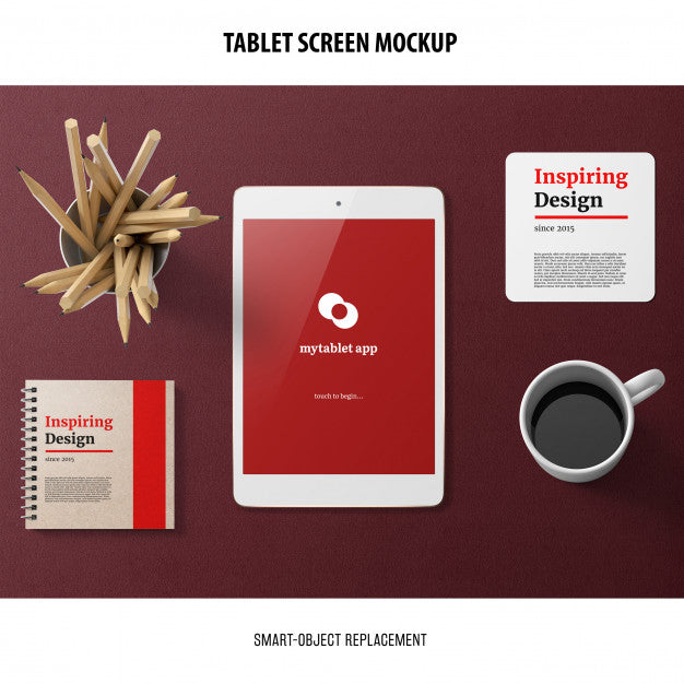 Free Tablet Screen Mockup Psd