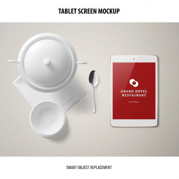 Free Tablet Screen Mockup Psd