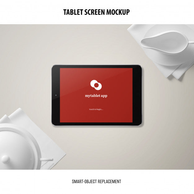 Free Tablet Screen Mockup Psd