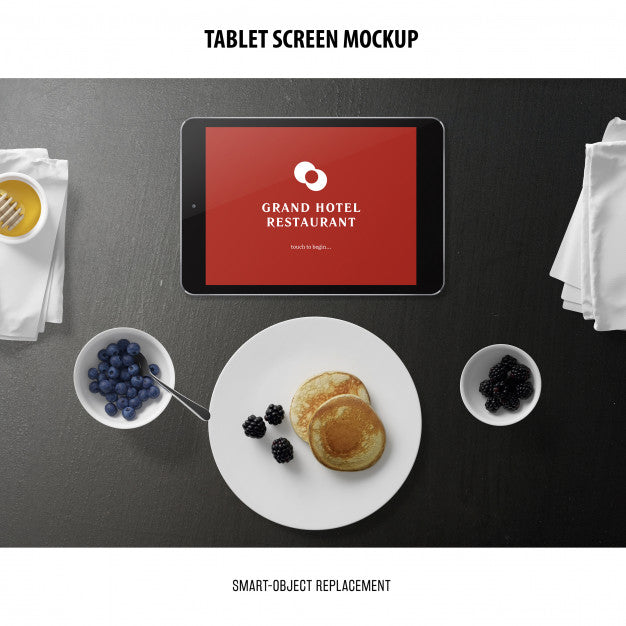 Free Tablet Screen Mockup Psd