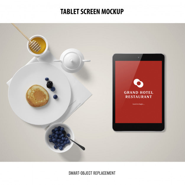 Free Tablet Screen Mockup Psd