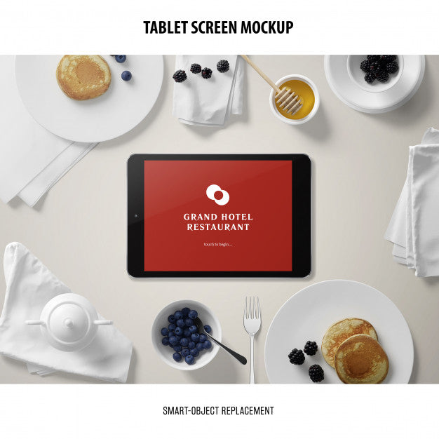 Free Tablet Screen Mockup Psd