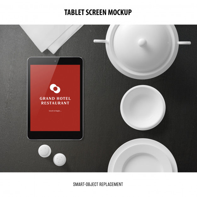 Free Tablet Screen Mockup Psd