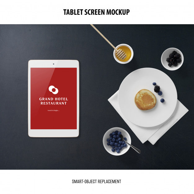 Free Tablet Screen Mockup Psd