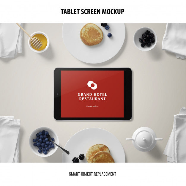 Free Tablet Screen Mockup Psd