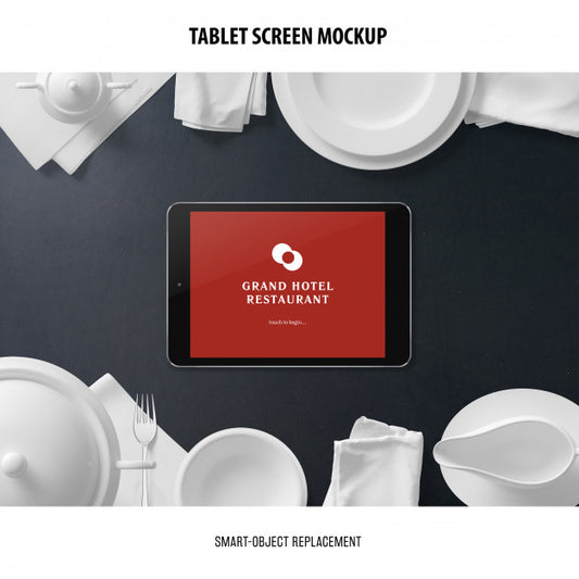 Free Tablet Screen Mockup Psd