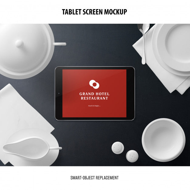 Free Tablet Screen Mockup Psd