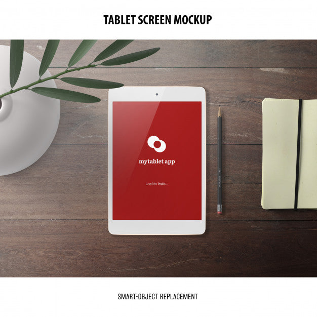 Free Tablet Screen Mockup Psd