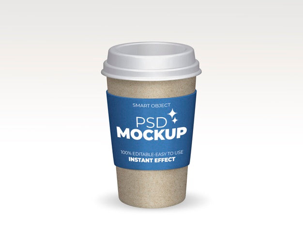 Free Take Away Coffee Cup Mockup Psd