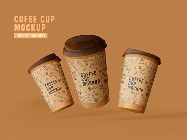 Free Take Away Paper Coffee Cup Mockup Psd Psd
