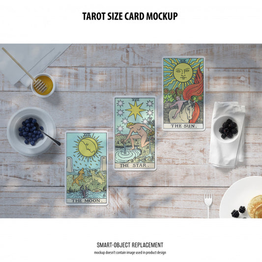 Free Tarot Card Mockup Psd