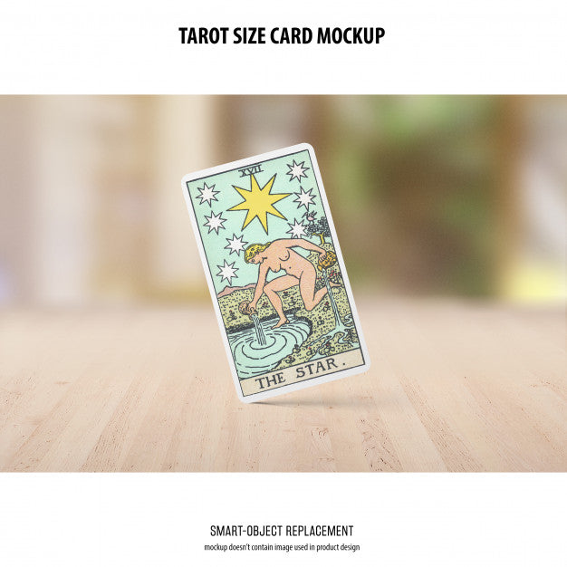 Free Tarot Card Mockup Psd