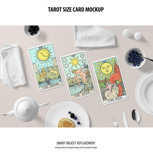 Free Tarot Card Mockup Psd