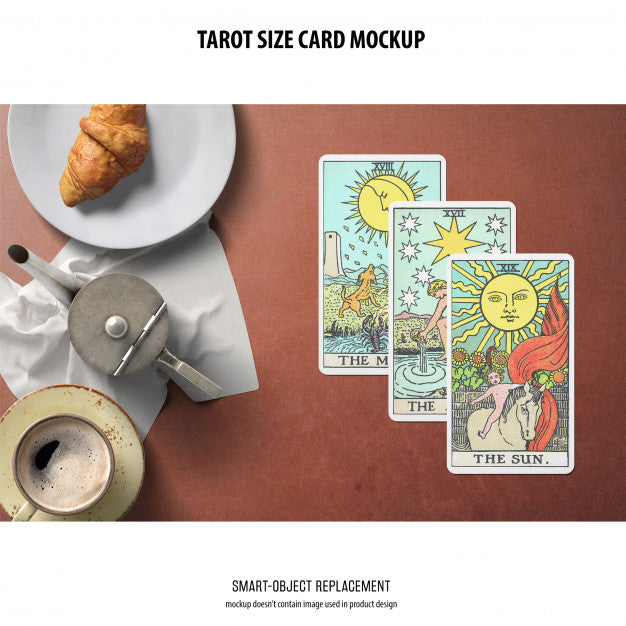 Free Tarot Card Mockup Psd