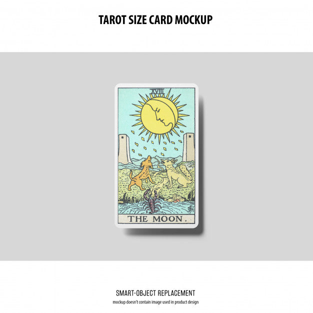 Free Tarot Card Mockup Psd