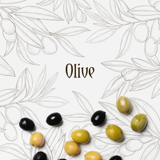 Free Tasty Olives With Mock Up Psd