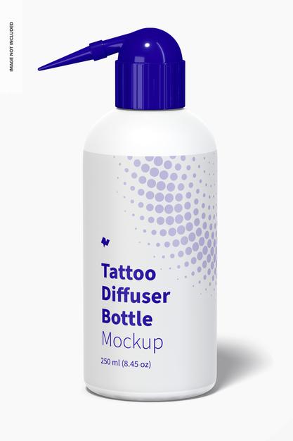 Free Tattoo Diffuser Bottle Mockup Psd