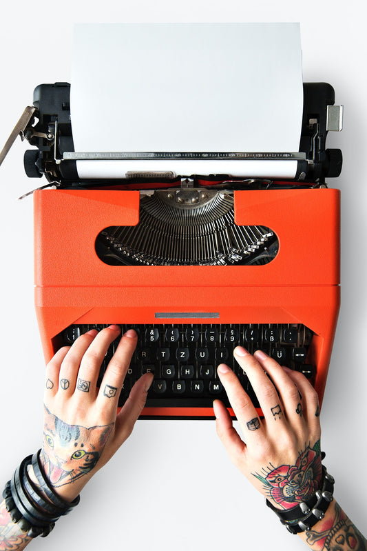 Free Tattoo Typewriter Machine Letter Journalism Concept