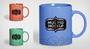 Free Tea Cup / Mug Mock-Up Psd File