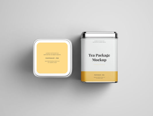 Free Tea Package Mockup