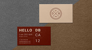 Free Textured Business Card Mockup Psd