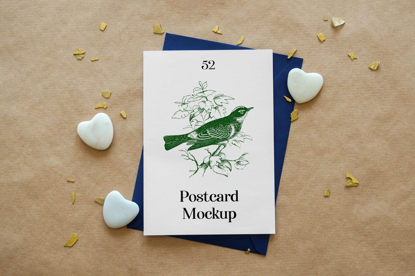 Free Thank You Card With Envelope Mockup