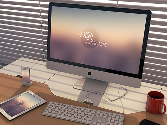 Free The Desk Template – Apple Psd Mockups